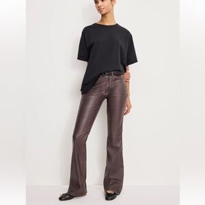 Good Classic Bootcut Faux Leather Pants size 2
